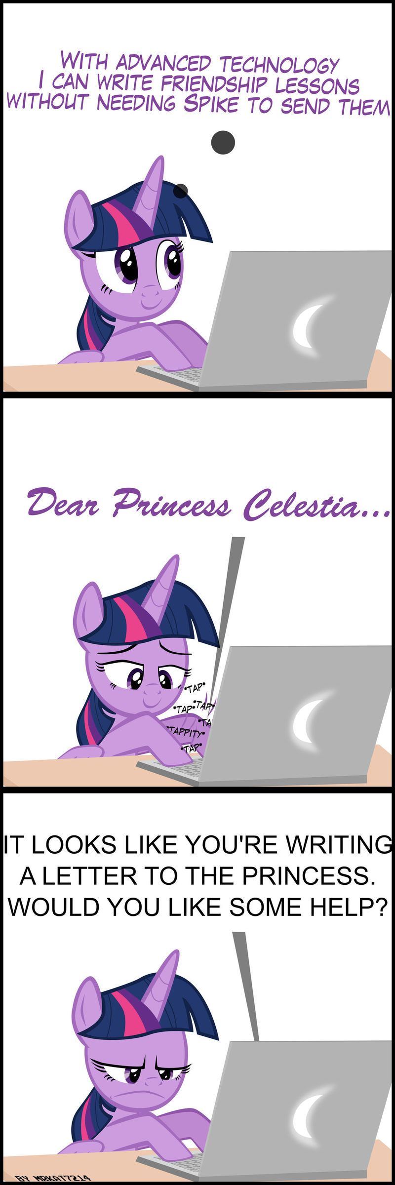 Comic 2 - Twilight's New Form of Writing Letters