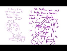 [MLP Comic Dub] Adorkable Twilight in 'Storks' (saucy comedy)